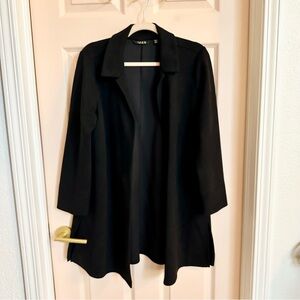 Black Iman longline jacket